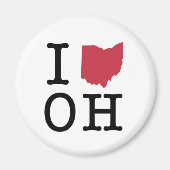 Ik hou van Ohio Magneet (Voorkant)