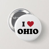 Ik hou van Ohio Ronde Button 5,7 Cm (Voorkant /achterkant)