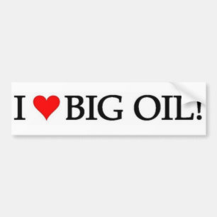 Ik hou van olie! bumpersticker