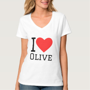 Ik hou van olijfolie t-shirt