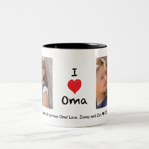 Ik hou van Oma 2 Foto Mok