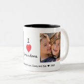 Ik hou van oma 2 Foto Mok (Voorkant rechts)