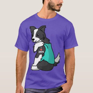 Ik hou van oma Tattoo Border Collie Oma Doe T-shirt