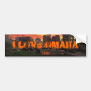 Ik hou van Omaha Bumpersticker