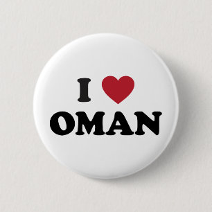 Ik hou van Oman Ronde Button 5,7 Cm