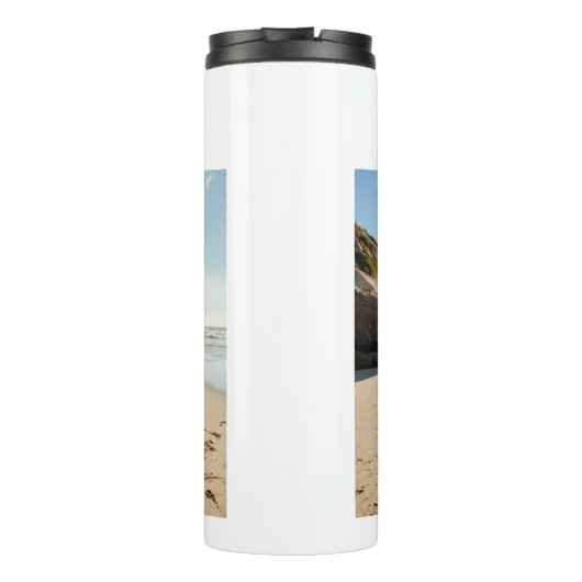 Ik hou van ons Script Photo Gold en White Thermosbeker (Achterkant)