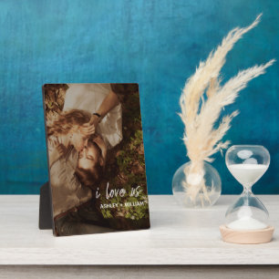 Ik hou van onze Paar Quote Foto Names Fotoplaat