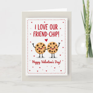 Ik hou van onze vriend Chip Valentijnskaart Kaart