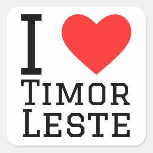 Ik hou van Oost-Timor Vierkante Sticker