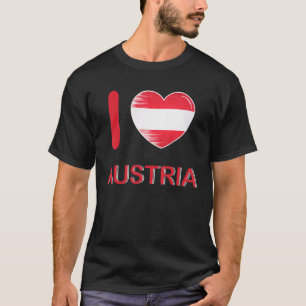 Ik hou van Oostenrijk Mijn huis Mijn land Hart Oos T-shirt