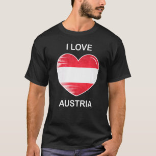 Ik hou van Oostenrijk Mijn huis Mijn land Hart Oos T-shirt
