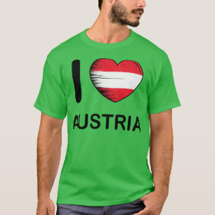 Ik hou van Oostenrijk Vlag Mijn huis Mijn land 11 T-shirt
