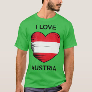 Ik hou van Oostenrijk Vlag Mijn huis Mijn land 7 T-shirt
