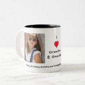 Ik hou van opa en opa 2 Foto Mok (Voorkant links)