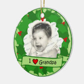 Ik hou van opa keramisch ornament (Links)