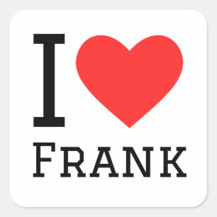 Ik hou van openhartigheid vierkante sticker