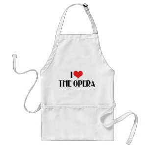 Ik hou van opera standaard schort
