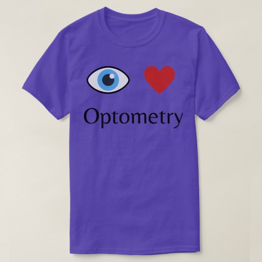 Ik hou van Optometrie 5 T-shirt (Design voorkant)