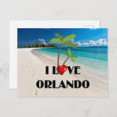 Ik hou van Orlando, Florida Briefkaart (Voorkant / Achterkant)