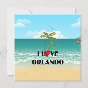 Ik hou van Orlando, Florida Kaart