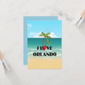 Ik hou van Orlando, Florida TEMPLATE Kaart (Voorkant / Achterkant in situ)