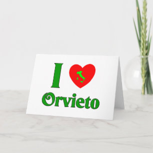 Ik hou van Orvieto Italië Feestdagen Kaart