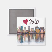 Ik hou van Oslo Magneet (Voorkant / Achterkant)