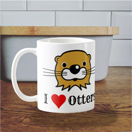Ik hou van otters. Otter waardering. Houdt van ott Koffiemok