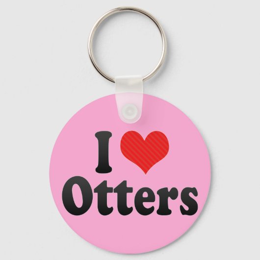 Ik hou van otters sleutelhanger (Voorkant)