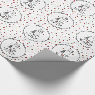 Ik hou van oude Engelse Sheepdogs (grijs 1) Cute O Cadeaupapier