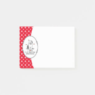Ik hou van oude Engelse Sheepdogs (grijs 1) Cute O Post-it® Notes