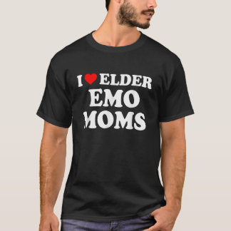Ik hou van oudere emo moeders kleding t-shirt