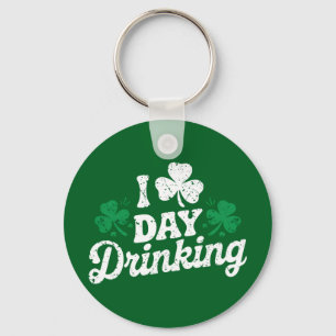 Ik hou van overdag drinken Grappige St. Patrick's  Sleutelhanger