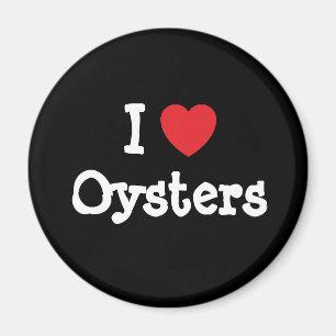 Ik hou van Oysters hart op maat Magneet