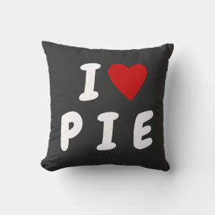Ik hou van P I E   Heart custom text PIE Kussen