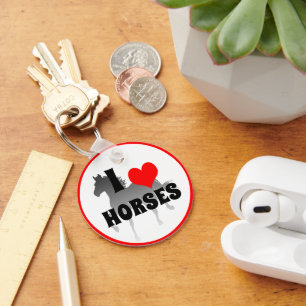 Ik hou van paarden en rode hartslag, tuinbouw/Sleu Sleutelhanger