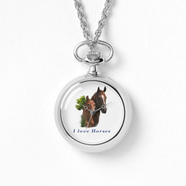 Ik hou van paarden horloge (Voorkant)