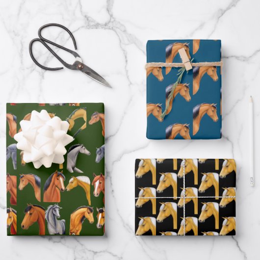 Ik hou van paarden inpakpapier vel (Voorkant)