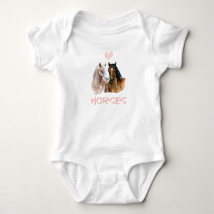 Ik hou van paarden portret romper