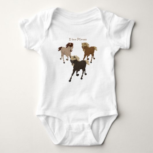 Ik hou van paarden romper (Voorkant)