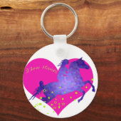 Ik hou van paarden sleutelhanger (Voorkant)