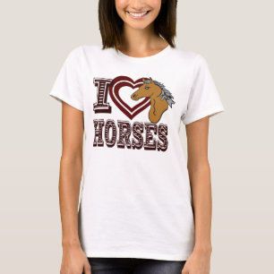 Ik hou van paarden t-shirt
