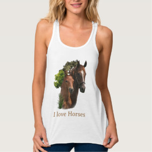 Ik hou van paarden tanktop