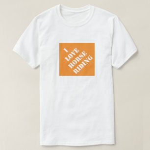 Ik hou van paardenrennen Funny Dad Humoureuze vade T-shirt