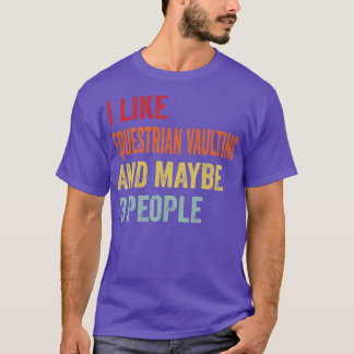 Ik hou van paardenrennen, misschien 3 mensen t-shirt