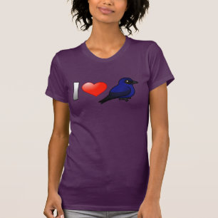 Ik hou van Paarse Martins T-shirt