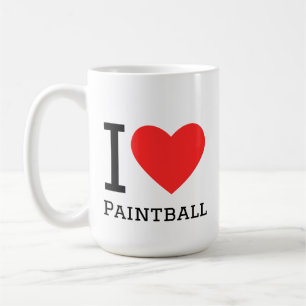 Ik hou van paintball koffiemok