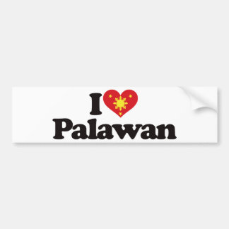 Ik hou van Palawan Bumpersticker