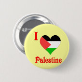 Ik hou van Palestijnse vlag Ronde Button 5,7 Cm (Voorkant /achterkant)