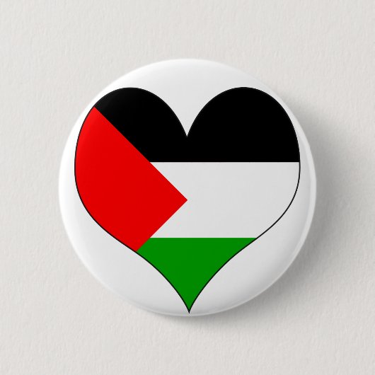 Ik hou van Palestina Ronde Button 5,7 Cm (Voorkant)